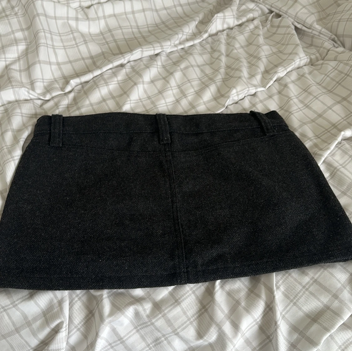 Mörk grå* Lågmidjad kjol  - 2