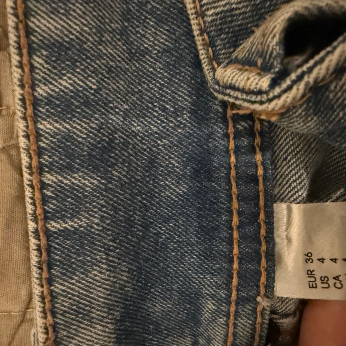 Blå Low waist jeans  - 28