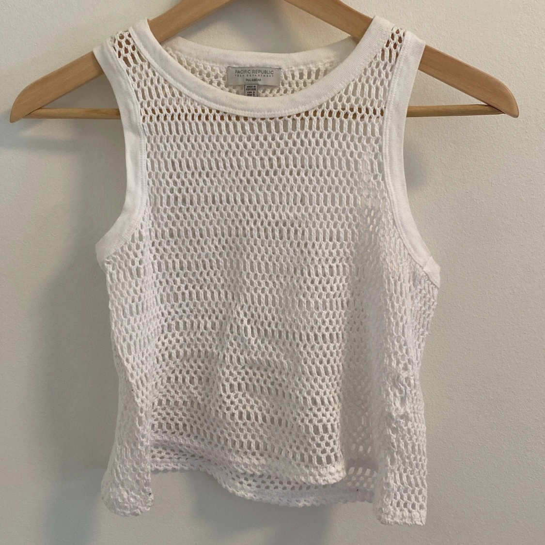 Vit nätlinne från Pull&Bear