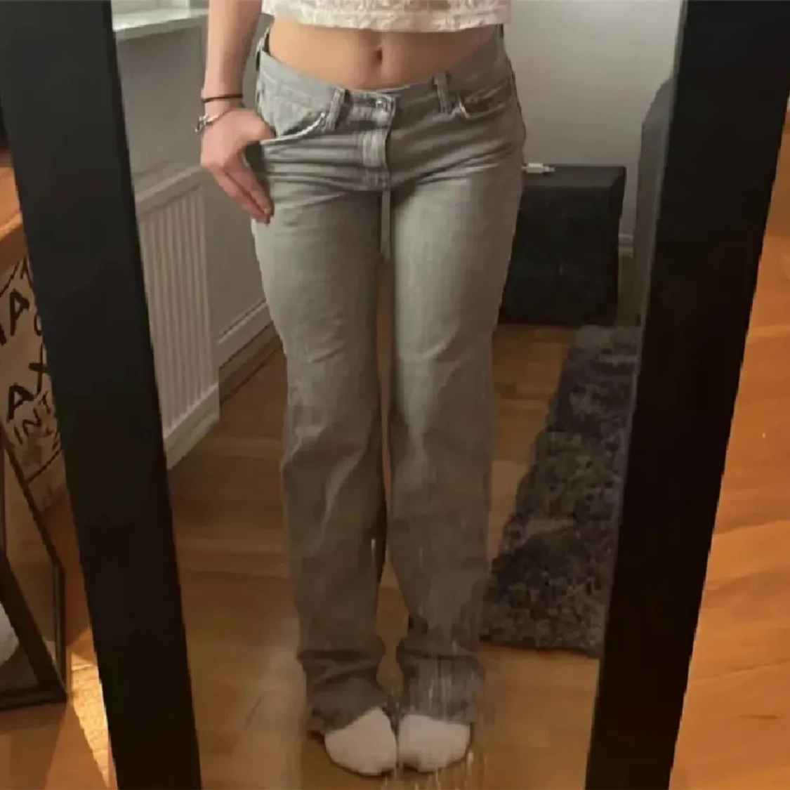 Lågmidjade jeans