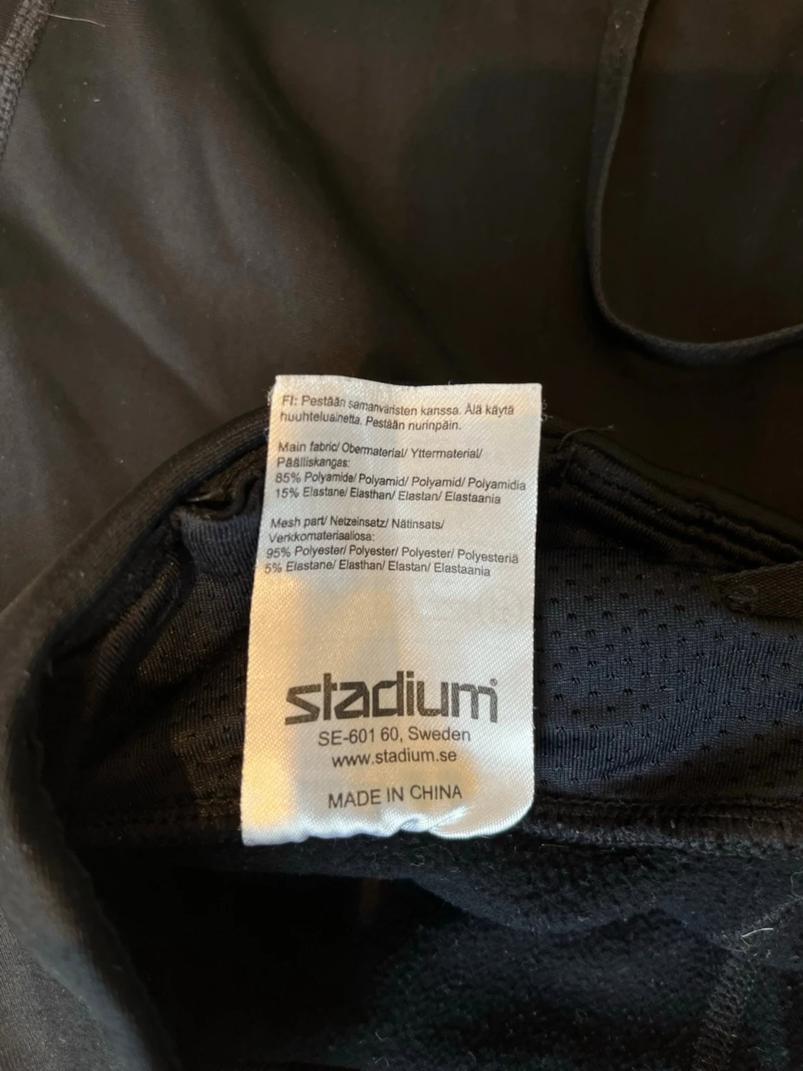 Svarta leggings med reflex ben - 3