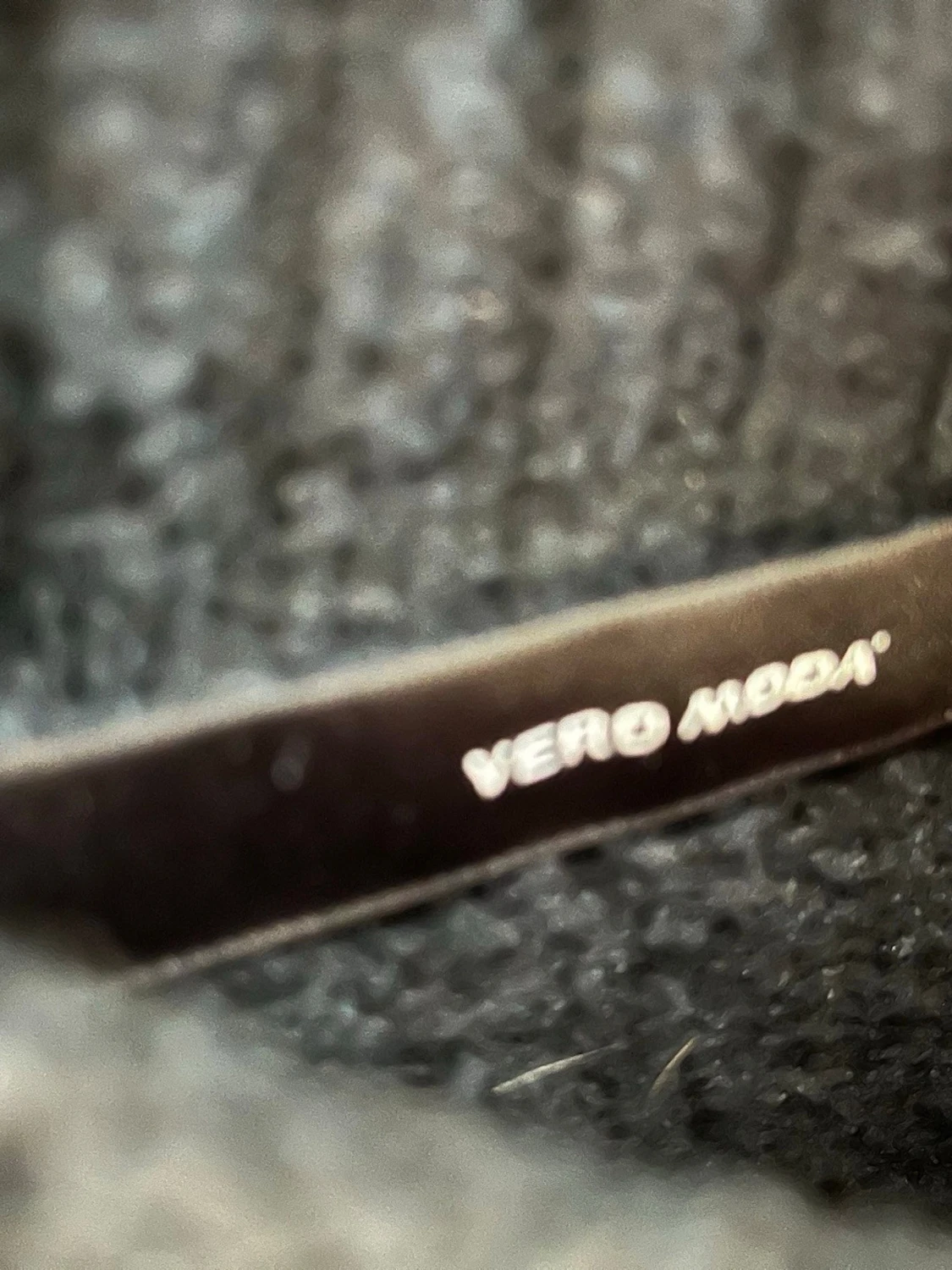 Mörkblå stickad tröja Vero Moda - 1