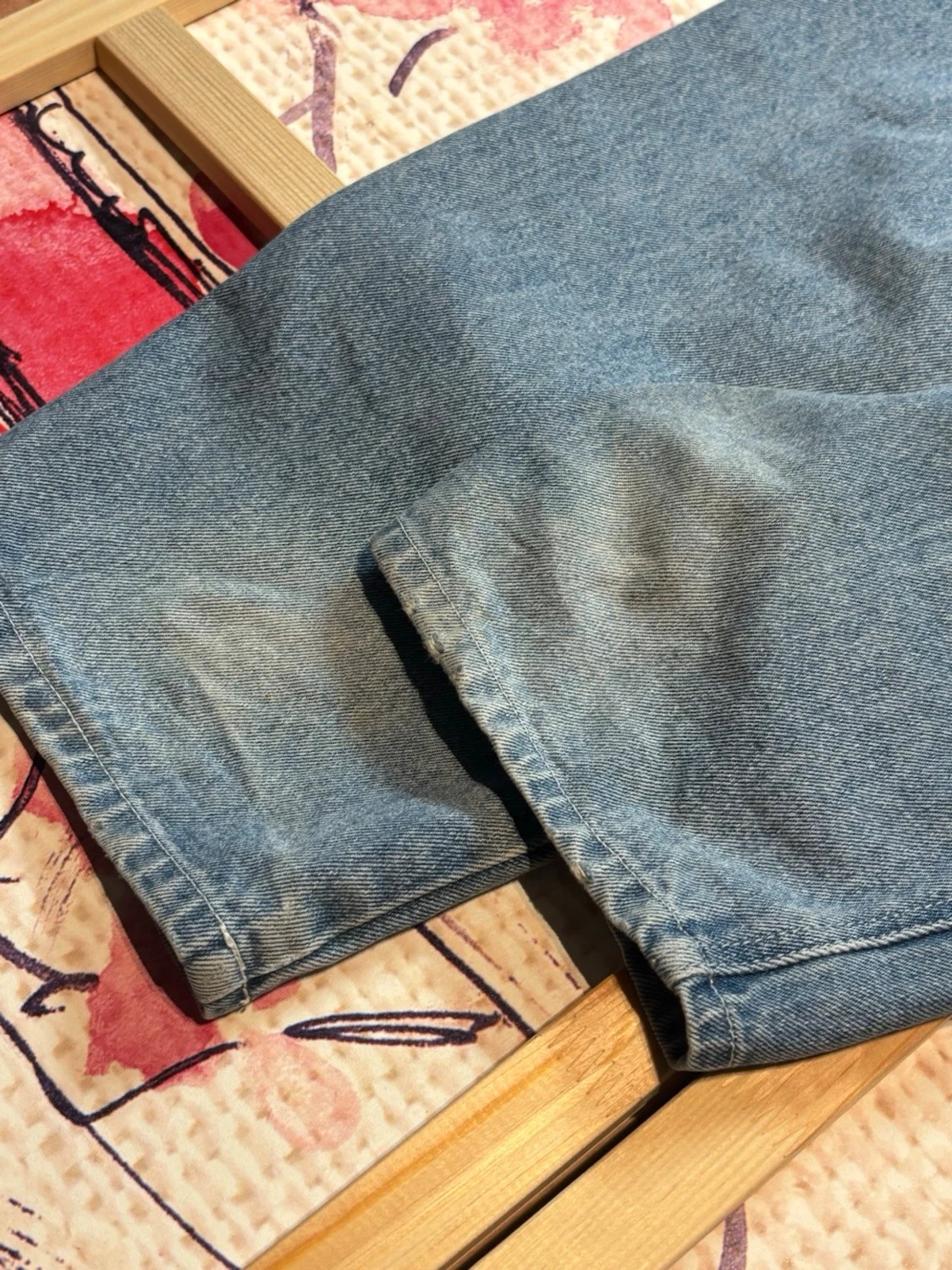 Dime Baggy Denim Jeans / Light Blue Skate Pants - 4