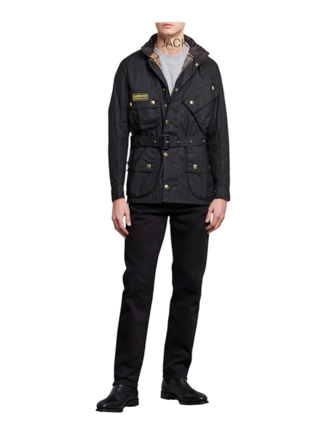 Svart vaxad jacka från Barbour - 1