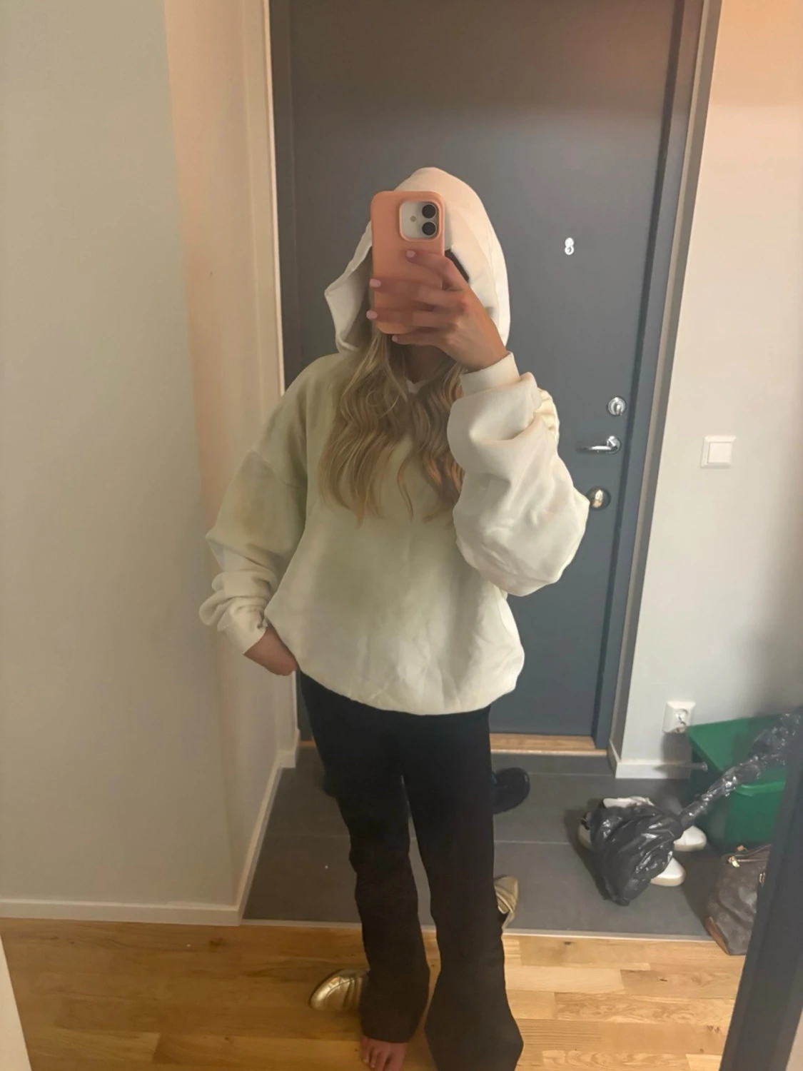 Vit hoodie  - 2
