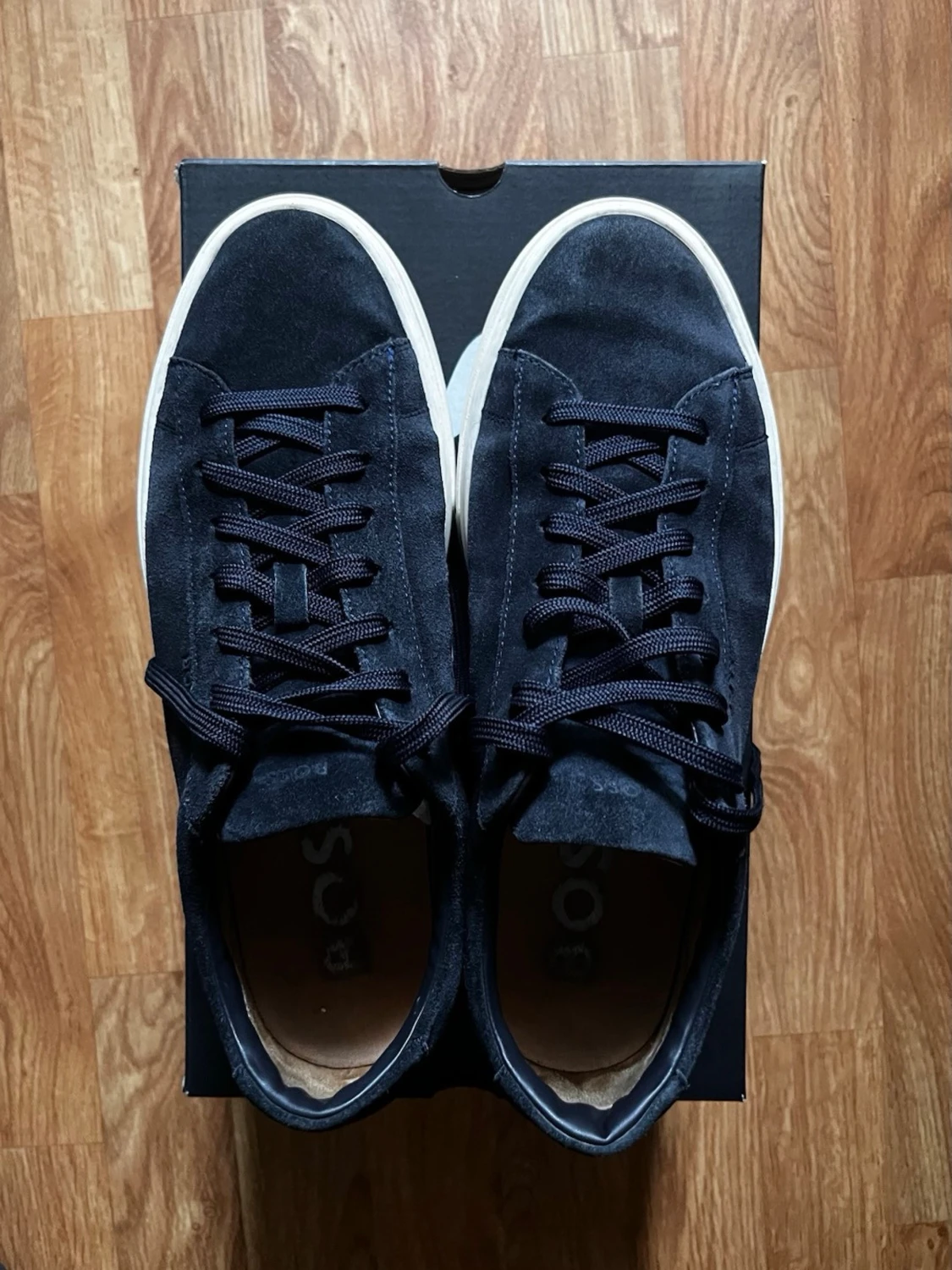 Mörkblå mockasneakers från BOSS - 2