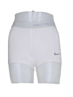 Vita Nike Pro träningstights shorts - Vita Nike Pro shorts i stretchigt funktionsmaterial. Tight passform och lte slitet Nike-logga på vänster ben. Perfekta för gym, löpning eller annan träning.