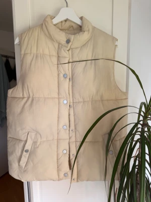 Beige dunväst från Neo Noir - Säljer denna väst från neo noir, bilden är missvisande och den är inte grå tonad och inga fläckar💓