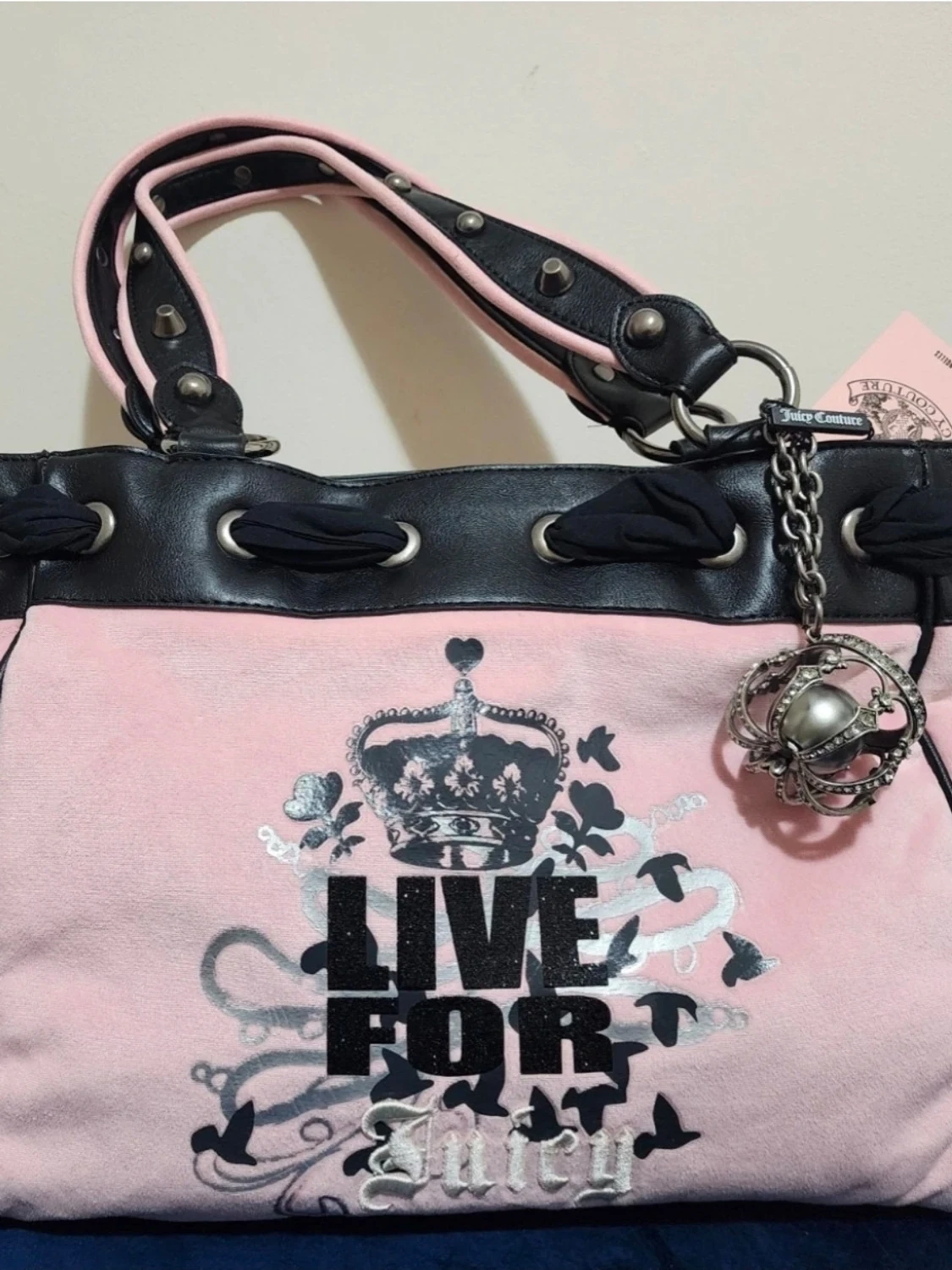 Juicy Couture rosa handväska - 5