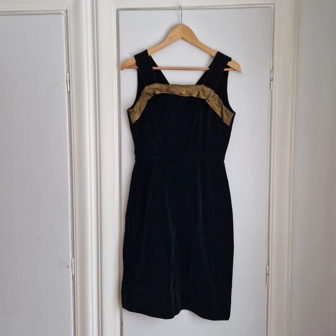 VINTAGE klänning i sammet (med jacka) - 90