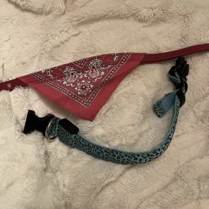 SKÄNKES🤍 - Skänker två hundhalsband då de är för stora för min hund. Skulle gissa att det ör storlek 30. Kan kanske funka på hundar med storlek 25 också. Det blåa halsbandet har en lampa i med tre olika ljudfunktioner. Kan mötas i Göteborg eller skicka. 