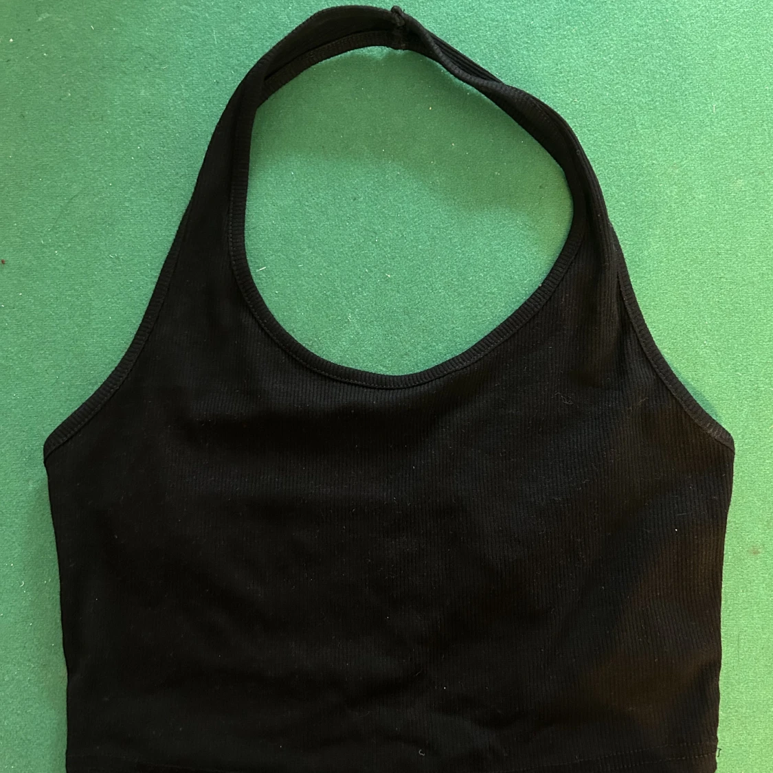 Svart Halterneck Topp
