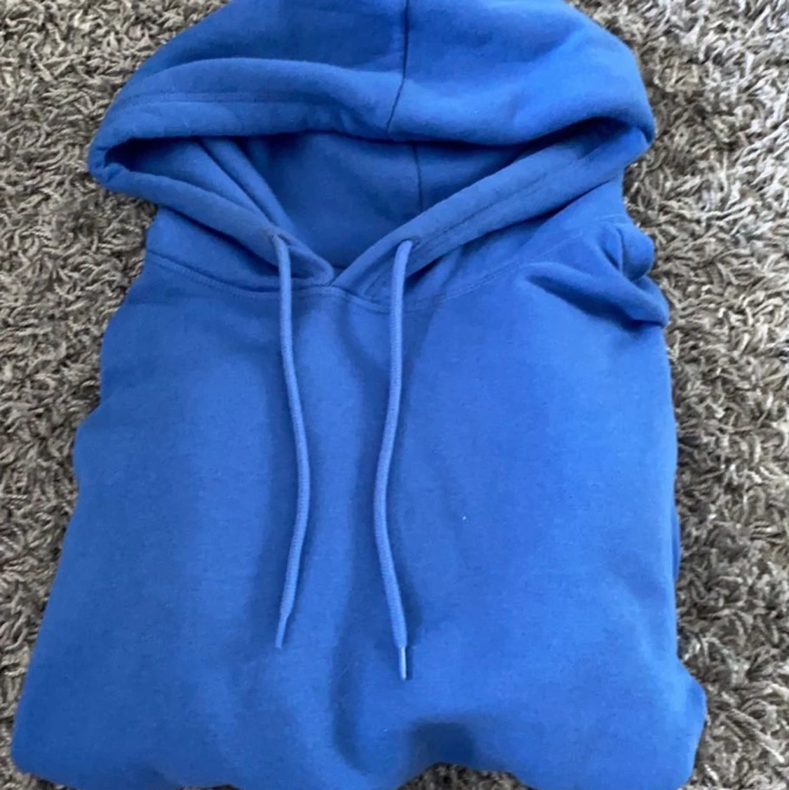 Blå oversized hoodie  - 90