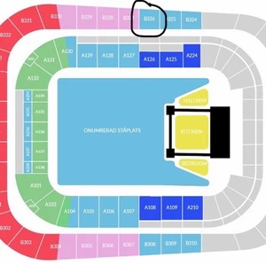 Harry Styles konsert stockholm biljetter - Säljer 2 st sittplatser till Harry Styles konserten den 29 juni! Jättebra läge och säljer för halva priset.  Original pris: 850kr/st Säljer 1 för 450kr och 2 för 840kr Priset går att pruta😁 Skickar biljetter digitalt