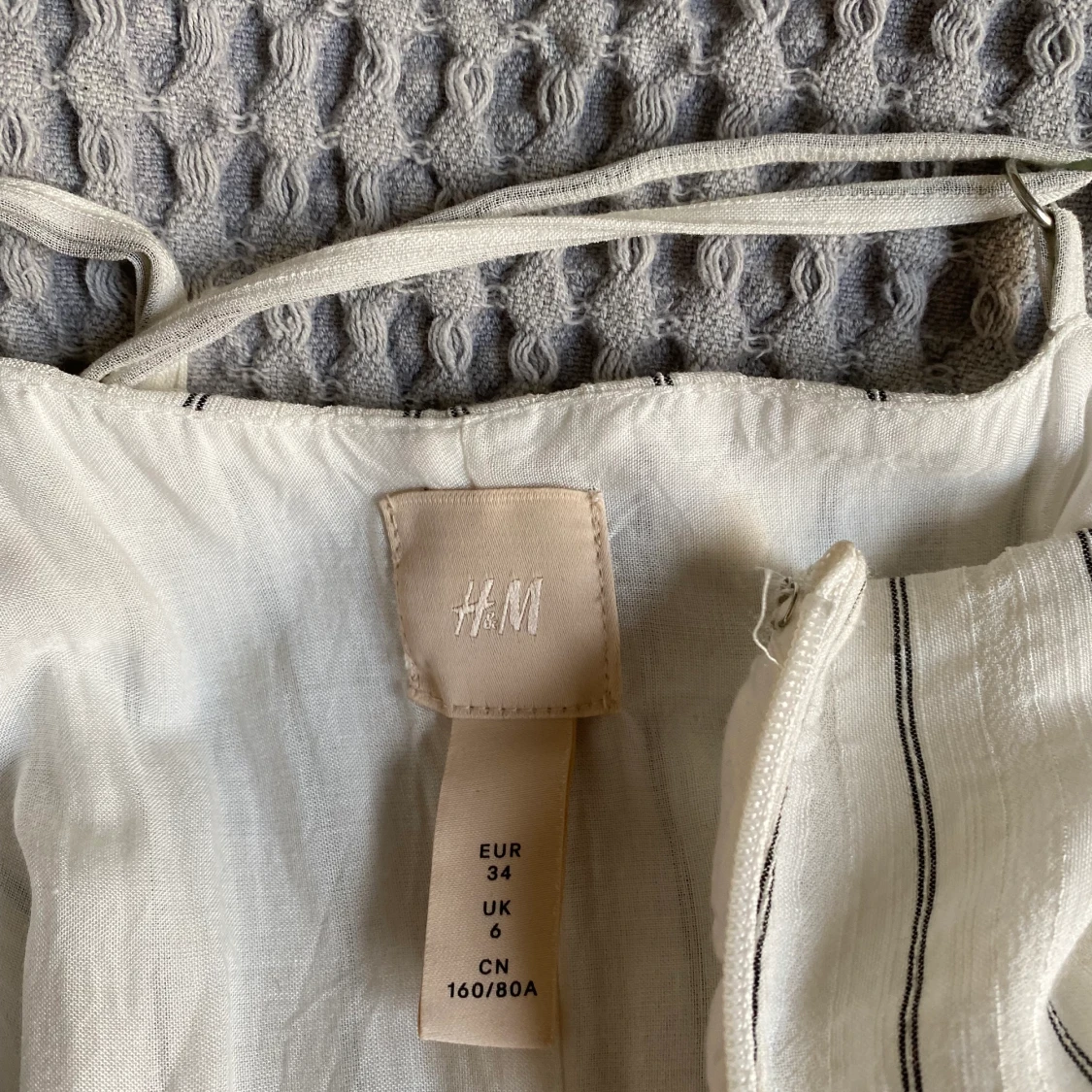 Lång randig sommarklänning - 91