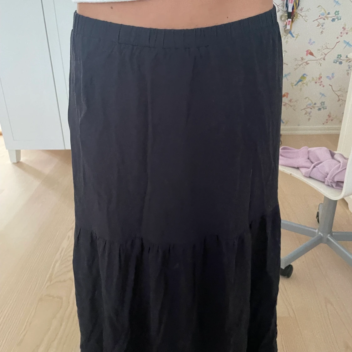 Lågmidjad lång kjol - 91