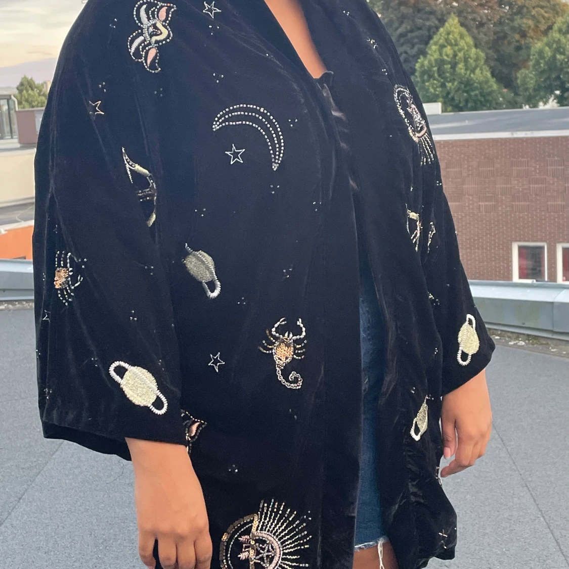 Pimkie Astrologimönstrad Kimono strl L - 90