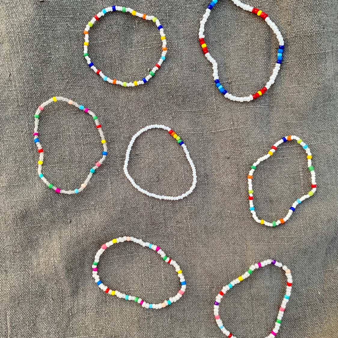 Armband retro i glaspärlor - 90