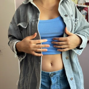Zara Blue Corduroy Jacket  - Size - M, Condition - used but good quality, Style - Zara blue corduroy jacket. Perfect for autumn!! 