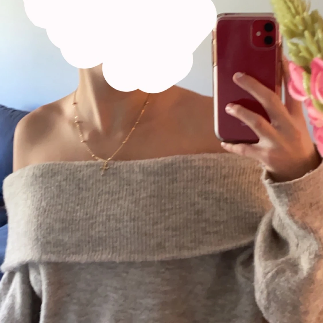 Shoulder off Hm stickad tröja - 90