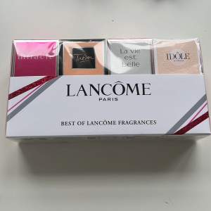 4 st parfymer från Lancôme Paris.  Innehåll:  Idôle-5 ml La vie est belle-4ml  Tréson-7,5ml Miracle-5ml 