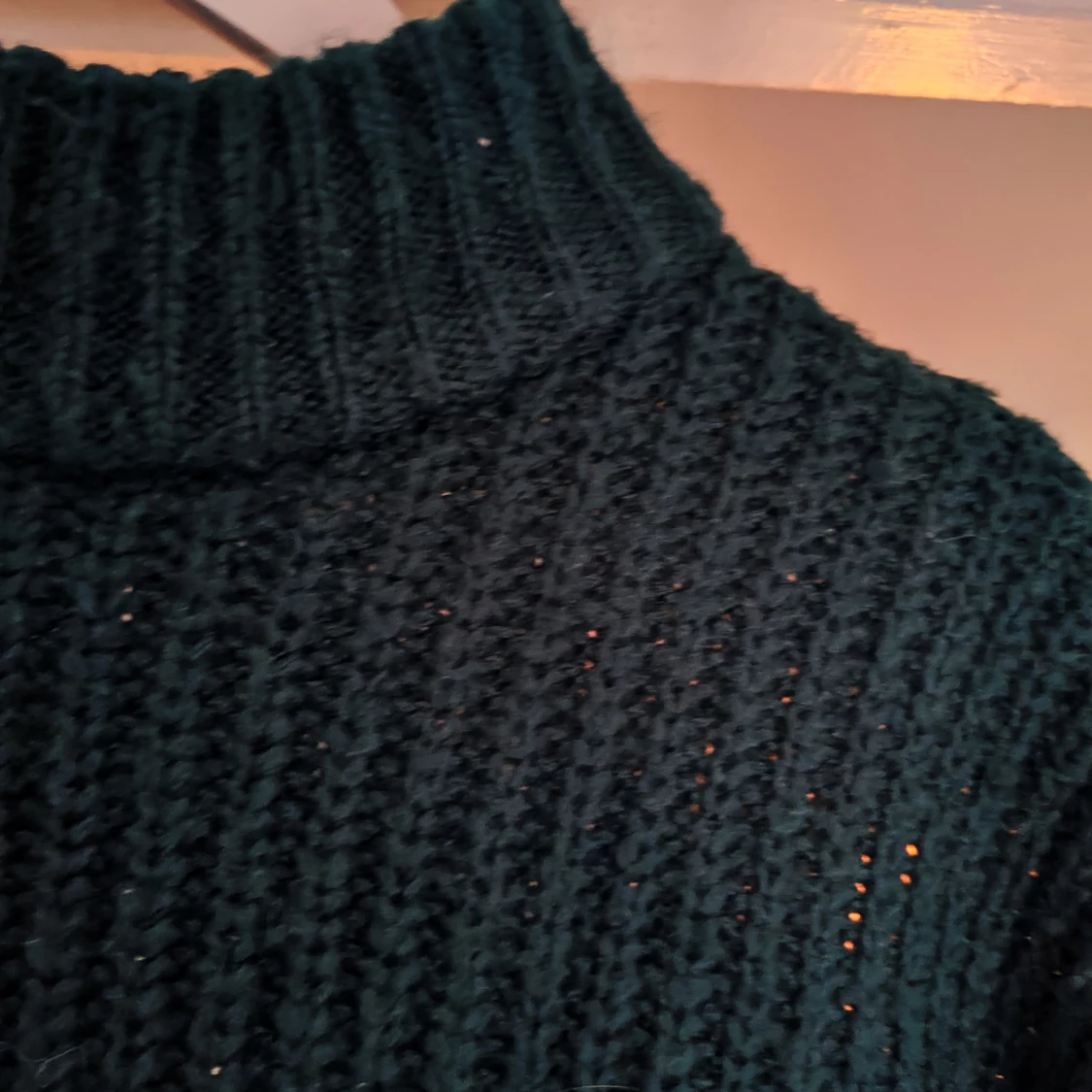 Grön stickad tröja  - 90