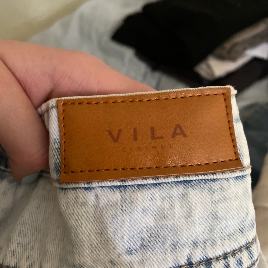 Lågmidjade ljusblå jeans  - 91