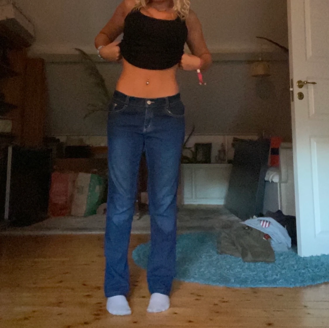 Lågmidjade jeans - 90