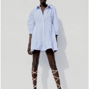 Skjortklänning från zara  - Jättesnygg klänning från zara som är helt slutsåld på hemsidan! Den har aldrig kommit till användning och är i perfekt skick! Köpte för 400 men säljer för 300 + frakt! Skriv för fler bilder❤️