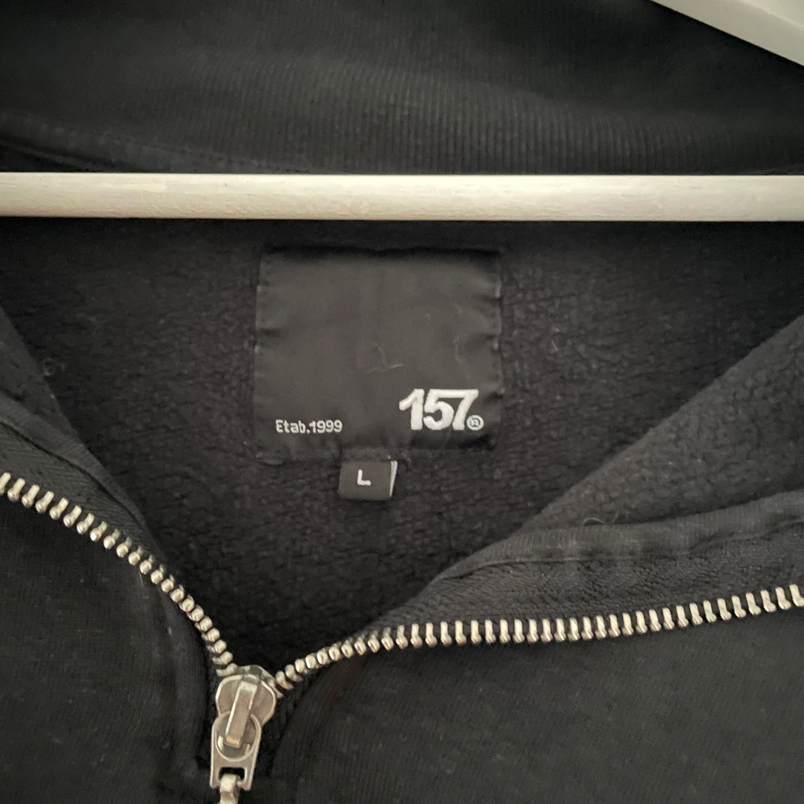 Lager 157 Svart crewneck Zip - 90