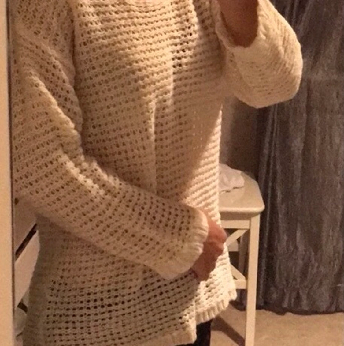 Mysig stickad tröja stl S 