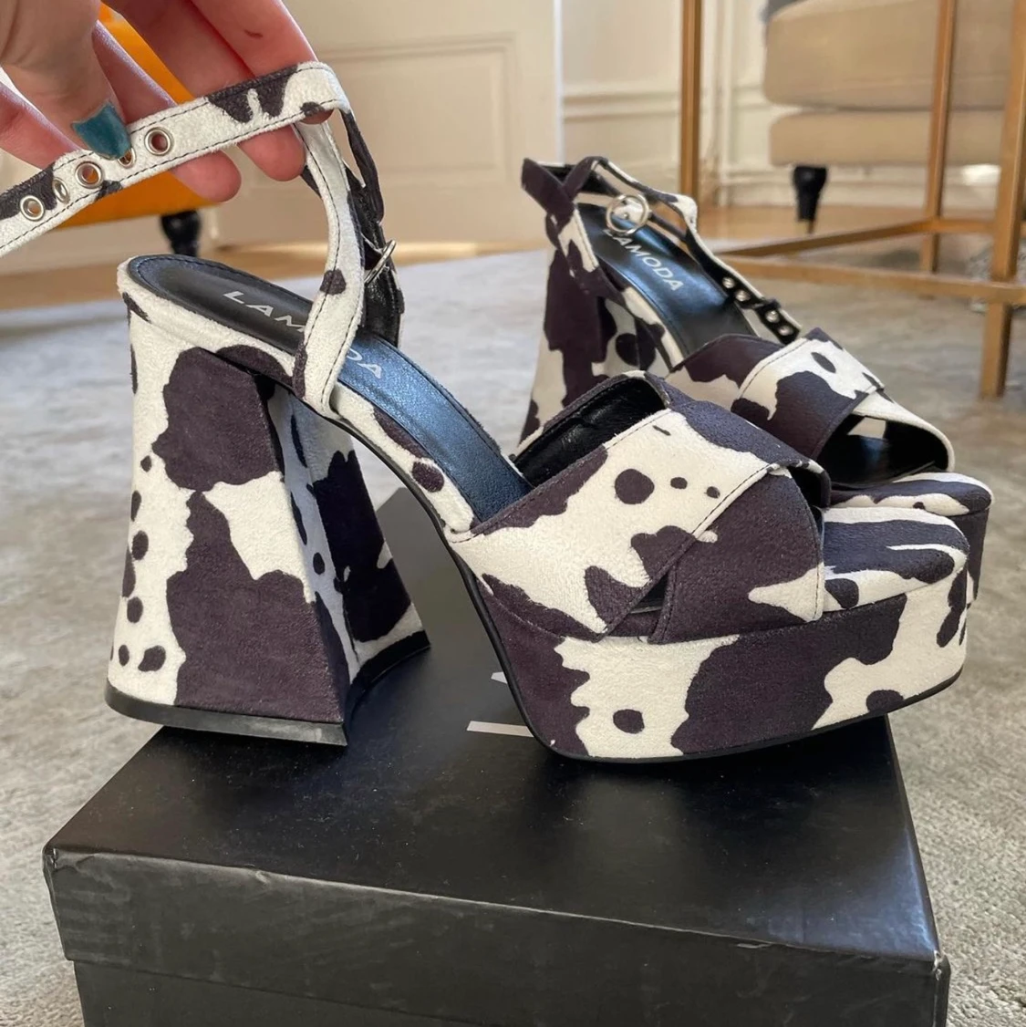 Cow print heels - 90