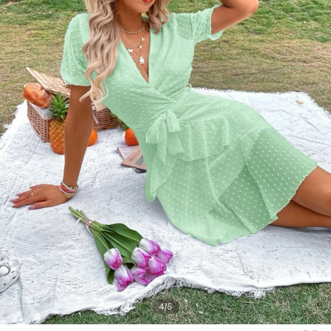 Super fin grön klänning! - 90