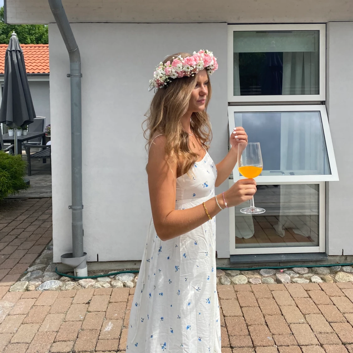 Blommig klänning  - 90