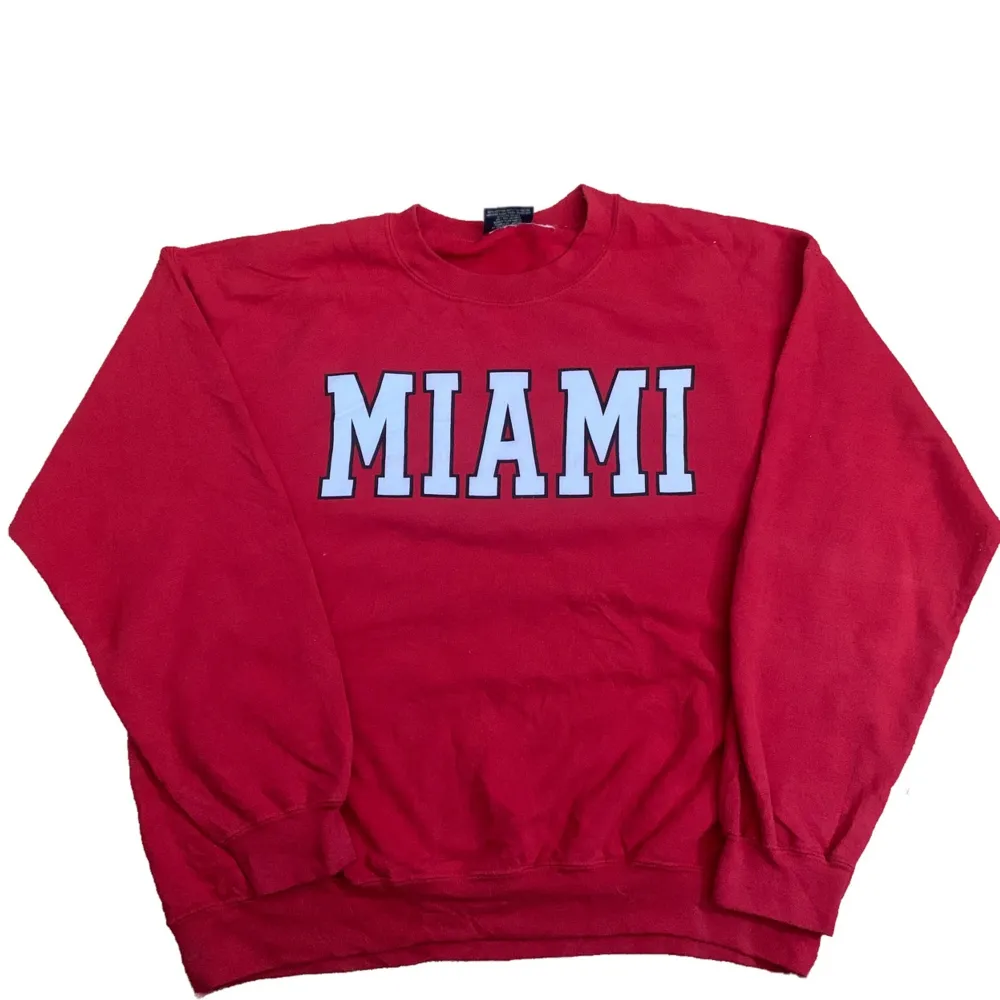 ✅ Vintage Miami Sweatshirt                                                            ✅ Size: Large                                                                                           ✅ Condition: 10/10 . Hoodies.