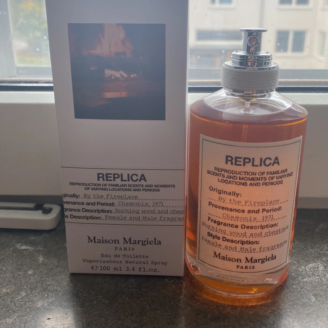 masion margiela by the fireplace