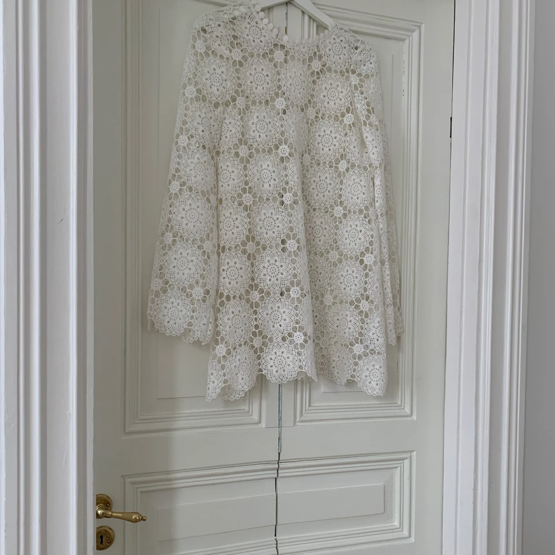 Virkad kort klänning