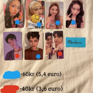 Kpop pcs - Kep1er, Itzy, Treasure och Nct pcs till salu!  ✅❌✅❌ ✅✅✅❄️ Pris finns på bilden (plus 13kr frakt)🤗
