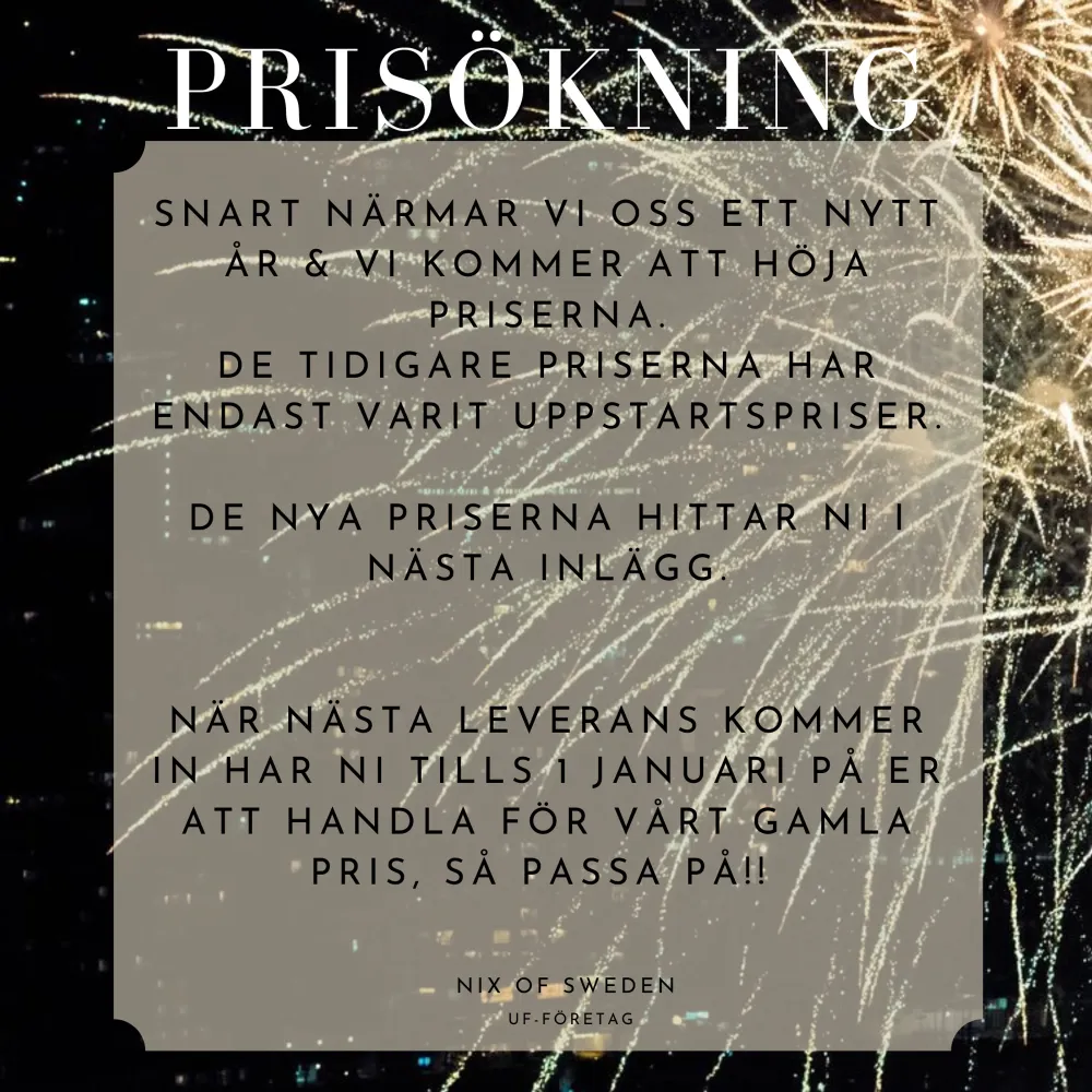 Vi kommer att höja priserna, prislista hittar ni bland våra inlägg här på Plick samt Instagram. Passa på innan 1 Januari❤️❤️. Stickat.