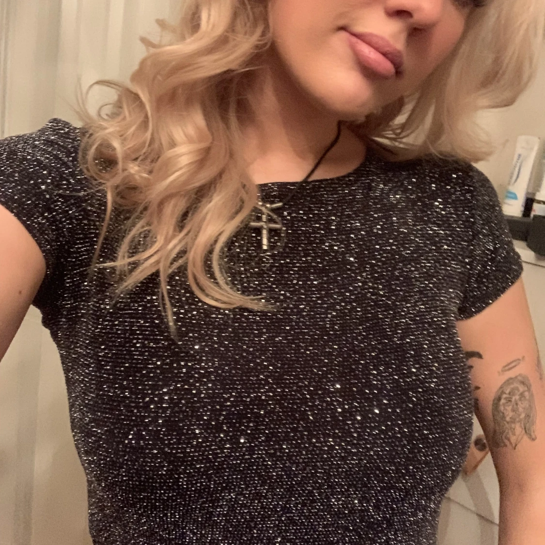 Glittrig t-shirt - 90