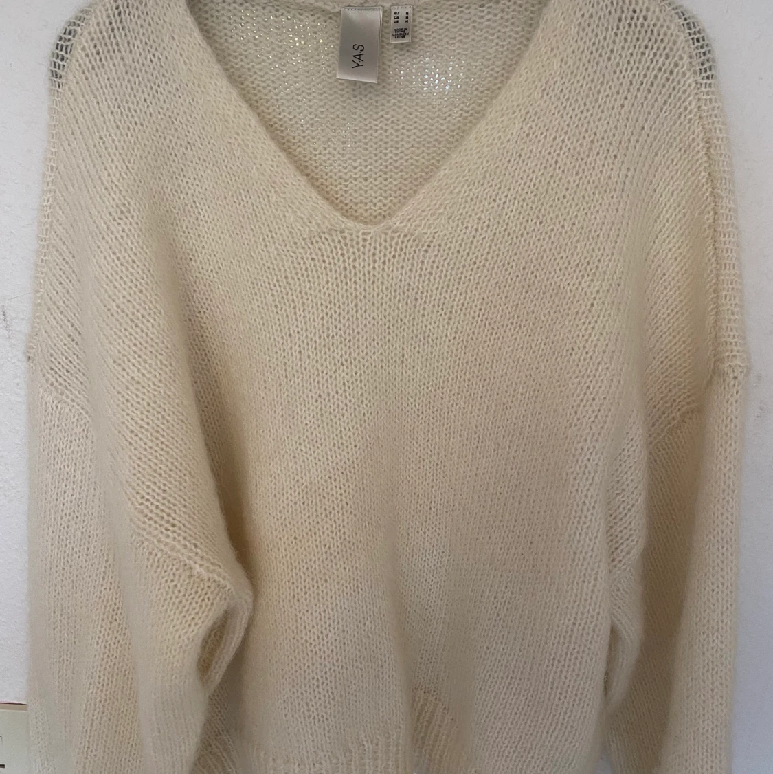 Vit stickad tröja! - 90