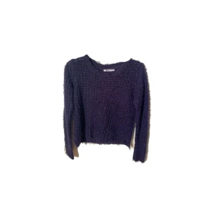 Stickad tröja  - Ljusblå stickad och crappad