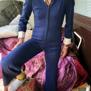 Vintage tight byxdress med flare - Byxdress från 70-tal passar en xs