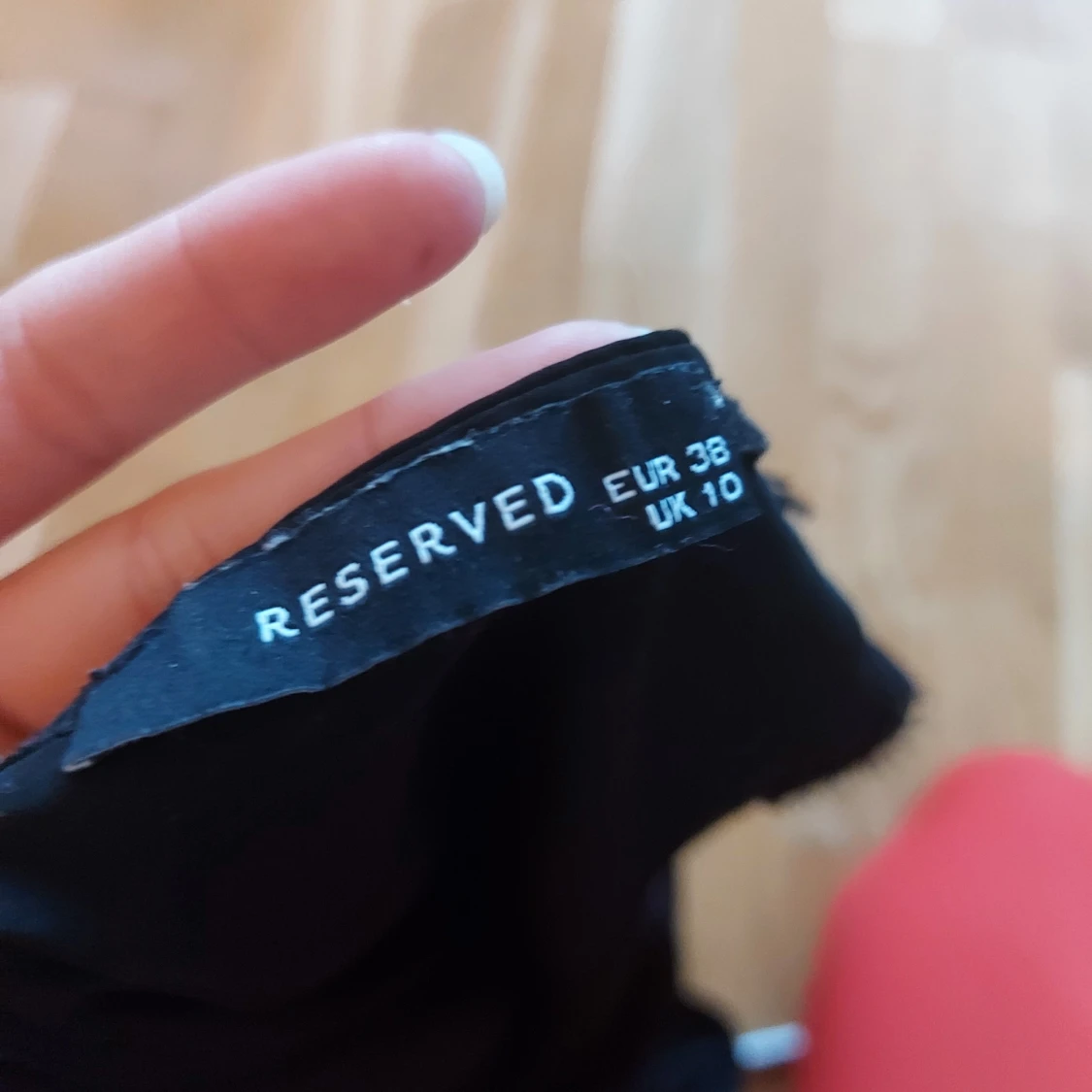 Svart linne med spets - 91