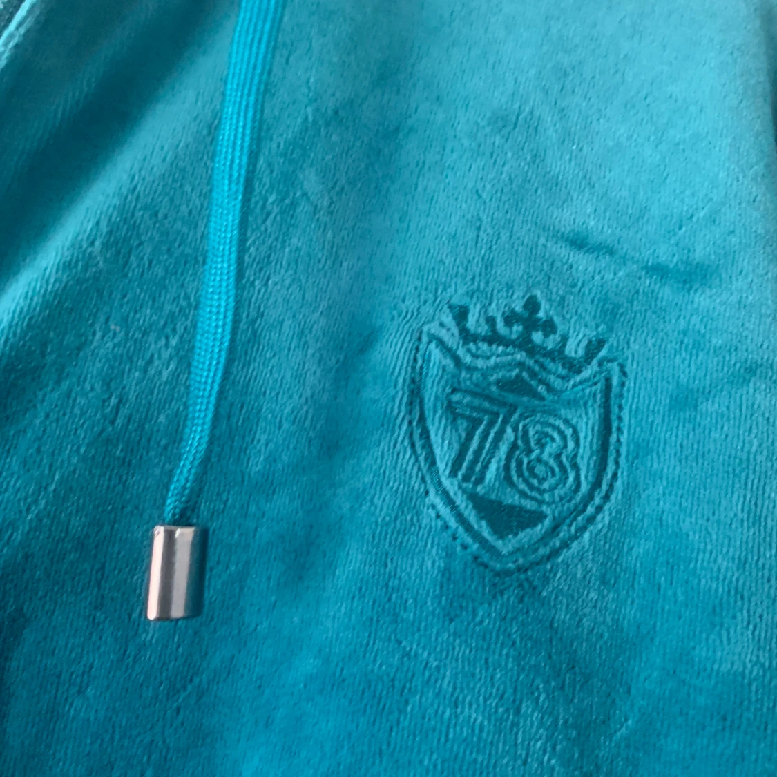 Blå/grön sip Hoodie! - 90