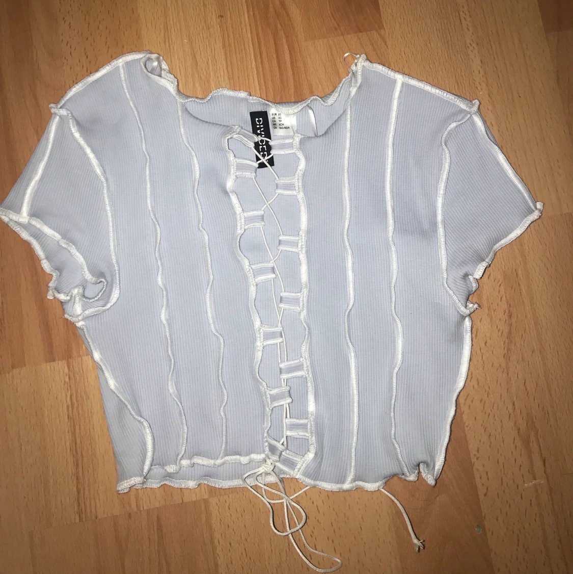 Blå topp t-shirt - 90