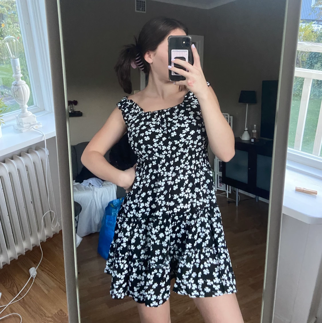 Svartvit klänning  - 90