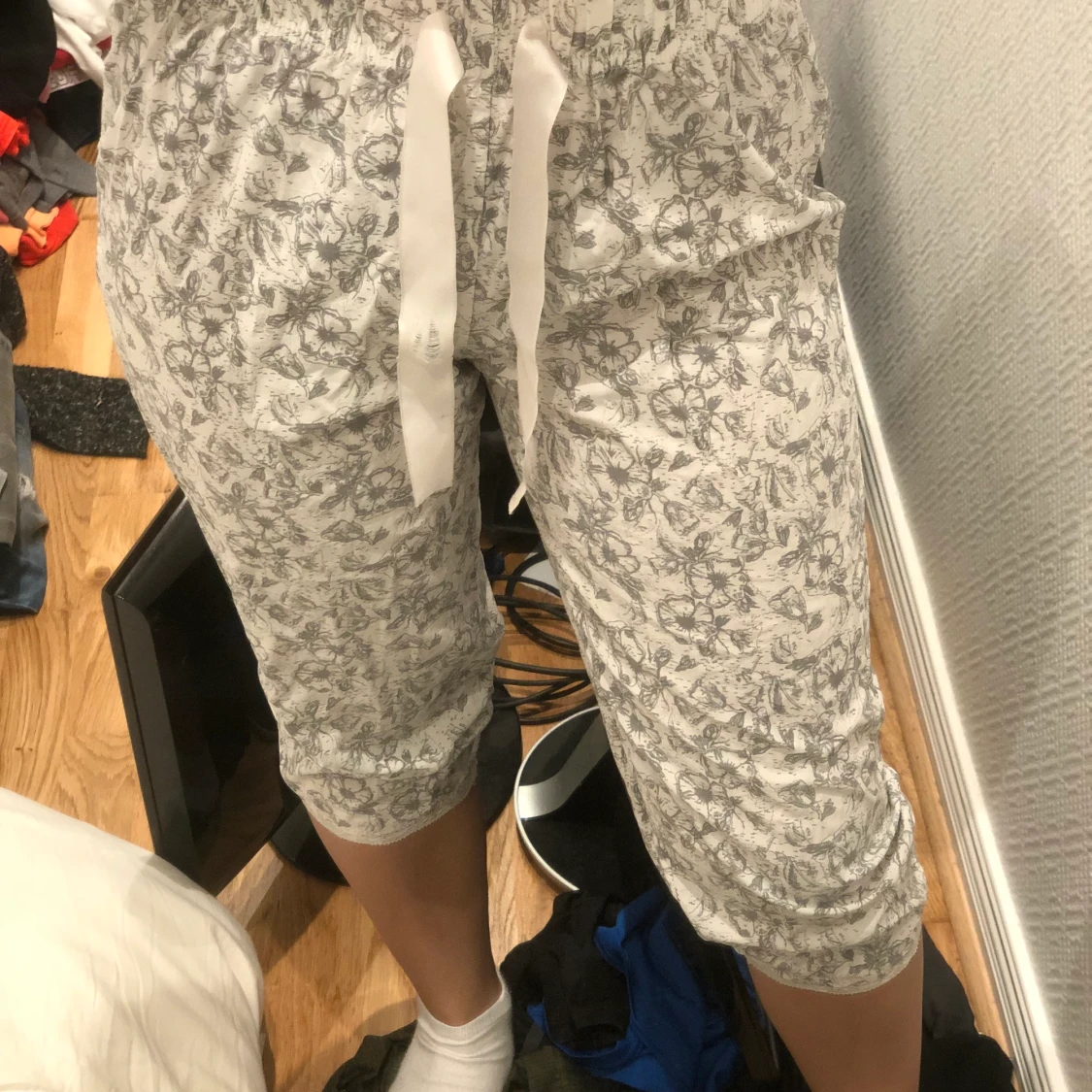 pyjamasbyxor trekvartslånga 