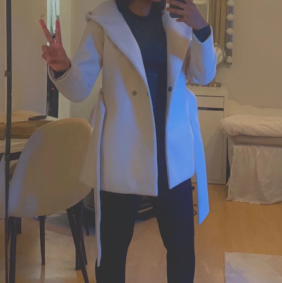 Kort beige kappa - 91