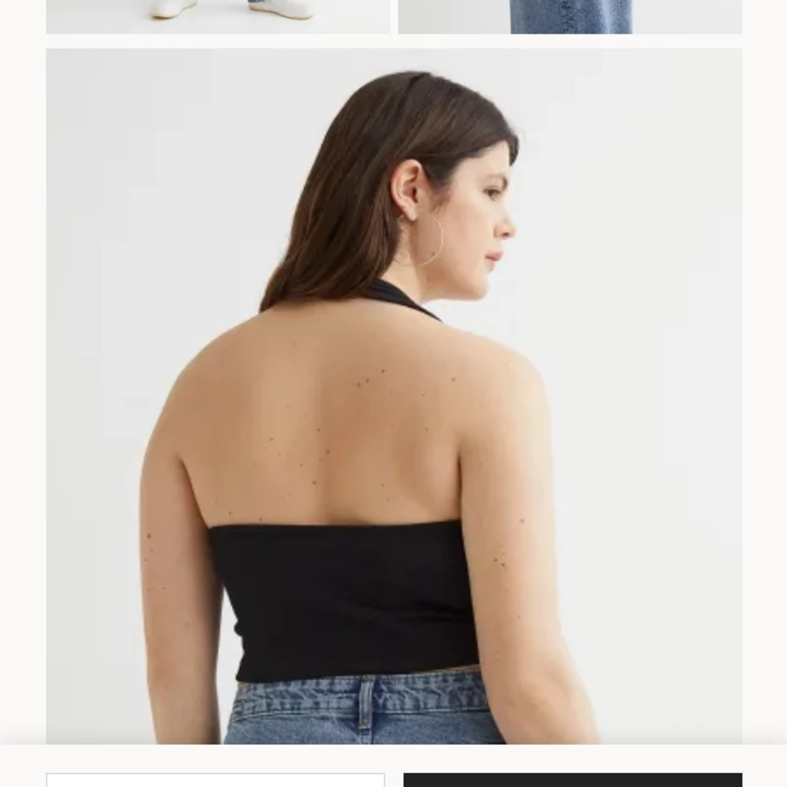 Svart topp/linne - 90